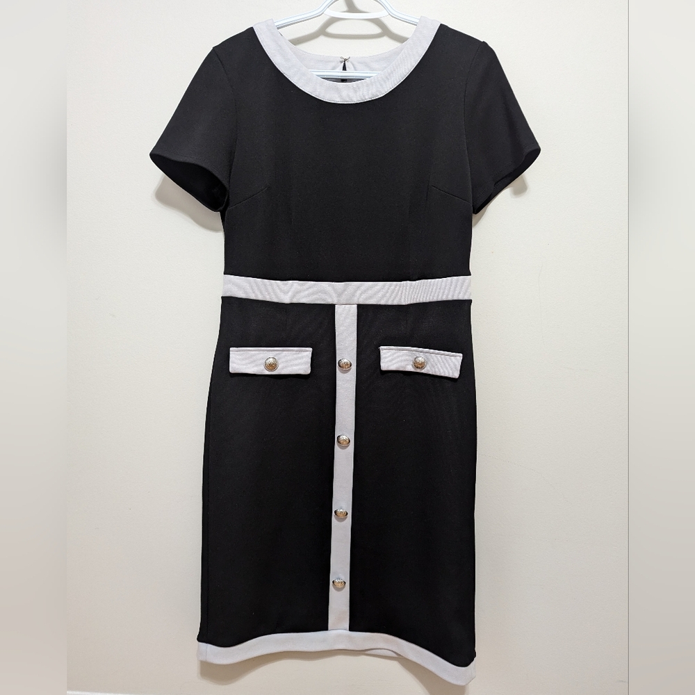 Womens Black and White Dress